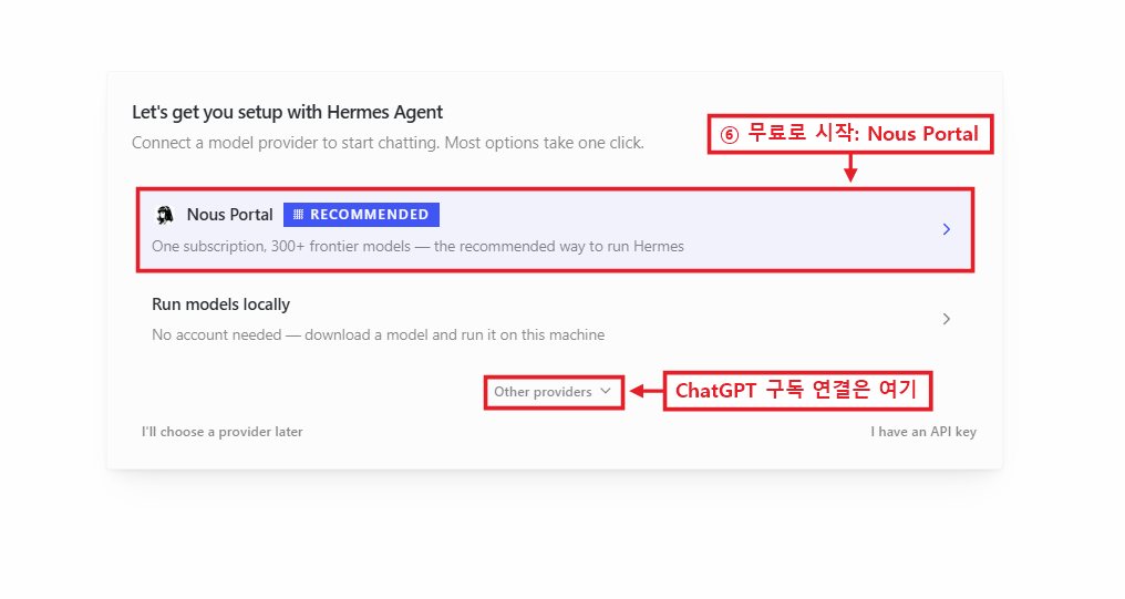 AI 두뇌 연결하기 — Nous Portal 무료로 시작 대표 이미지
